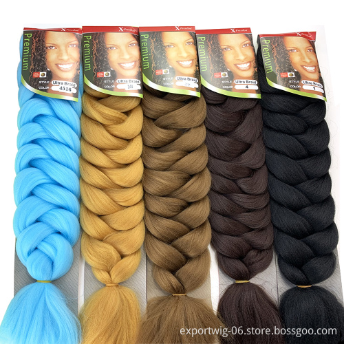 Wholesale 165g 41inch Synthetic Braiding Hair Extensions 82inch 165g/Pack Crochet Braid Long Braiding Hair